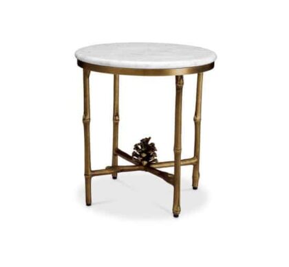 Pigna sidobord antik mässing