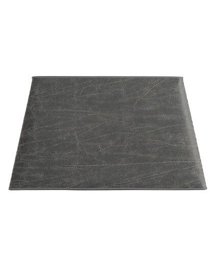 Rectangular lampskärm leather grey