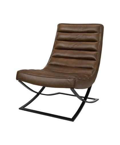 Brooks skinnfåtölj chocolate brown