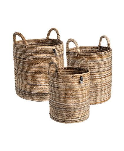 Cesto korgar natur 3-set
