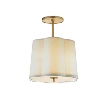 Simple Scallop takpendel mässing