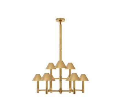 Barrett Knurled takkrona skärmar mässing M