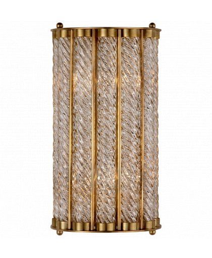 Eaton vägglampa antik mässing