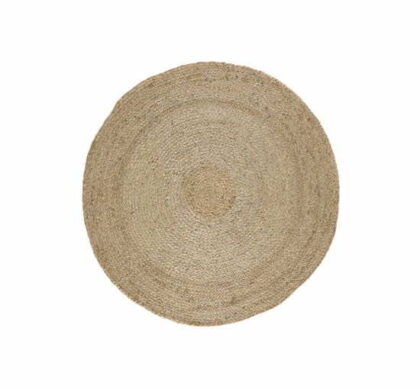 Hemp matta natur rund