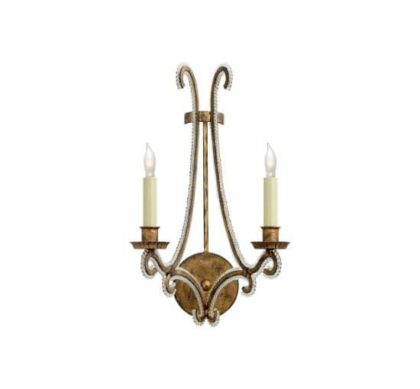 Oslo vägglampa Gilded Iron