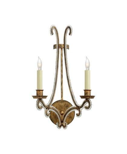 Oslo vägglampa Gilded Iron