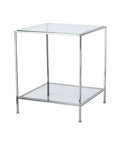 Fleur sidobord krom