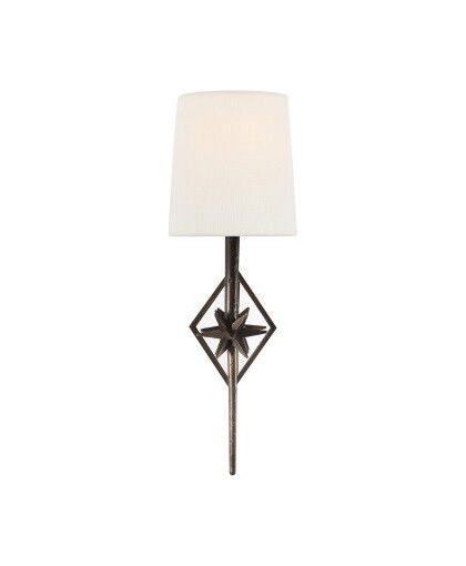 Etoile vägglampa svart