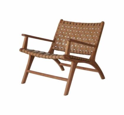 Porto fåtölj natur armstöd