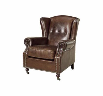 Goslar fåtölj läder vintage