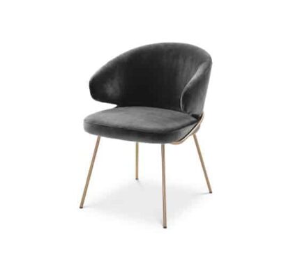 Kinley matstol savona dark grey velvet