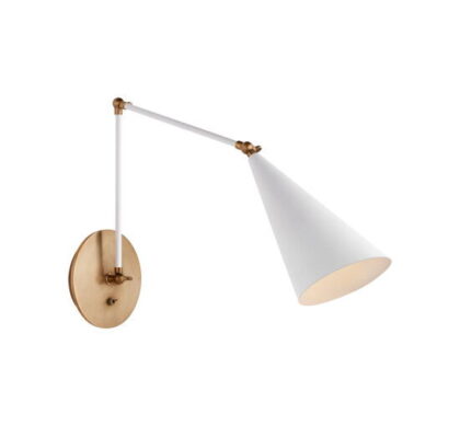 Clemente vägglampa dubbel vit