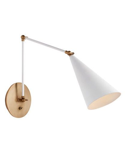 Clemente vägglampa dubbel vit