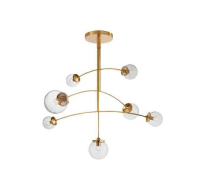 Prescott takkrona mässing/klarglas