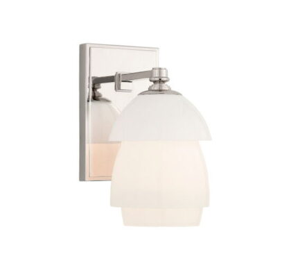 Whitman vägglampa nickel/vit