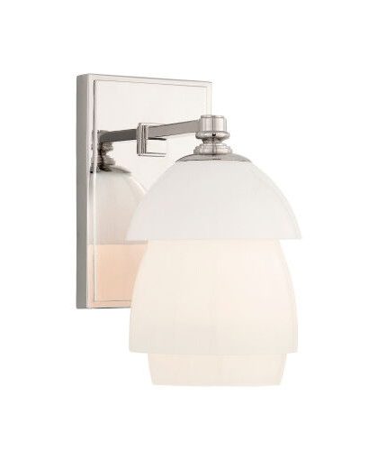 Whitman vägglampa nickel/vit