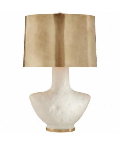 Armato bordslampa vit/mässing
