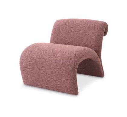 Vignola stol bouclé rose