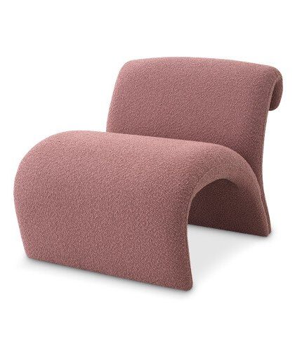 Vignola stol bouclé rose