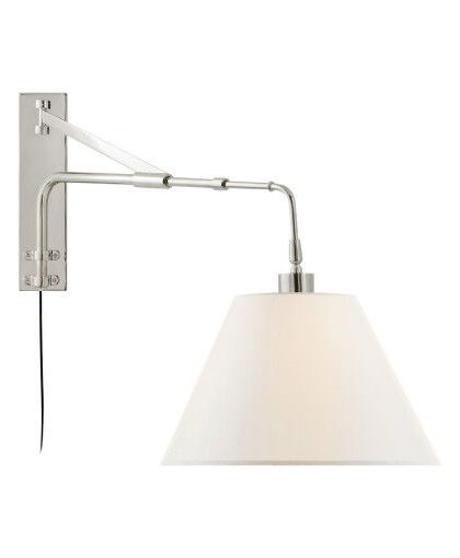 Brompton vägglampa nickel