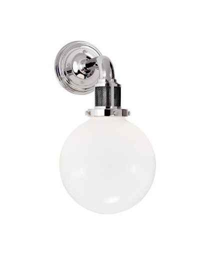 McCarren vägglampa nickel