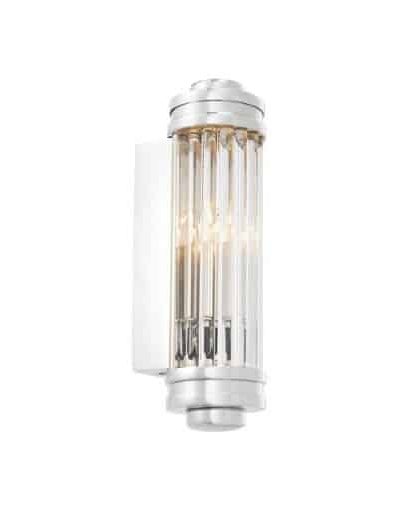 Gascogne vägglampa nickel
