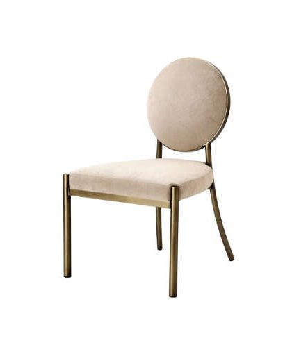 Matstol Scribe greige velvet