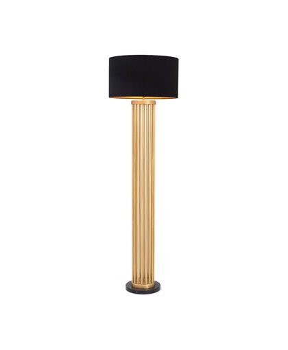 Condo golvlampa antik mässing/svart