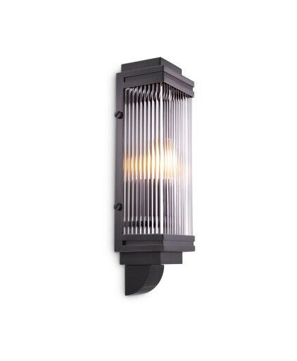 Bassett vägglampa brons