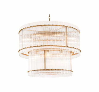 Ruby takkrona antik mässing