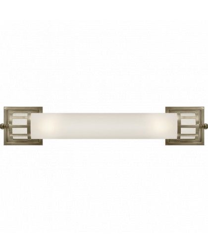 Openwork Long vägglampa antik nickel