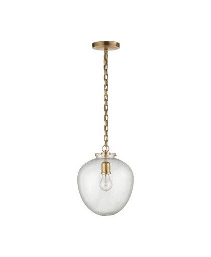 Katie Acorn takpendel antik mässing/glas
