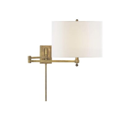 Hudson vägglampa antik mässing