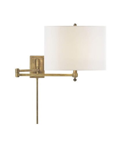 Hudson vägglampa antik mässing