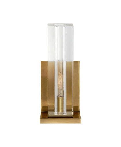 Ambar Tall vägglampa antik mässing