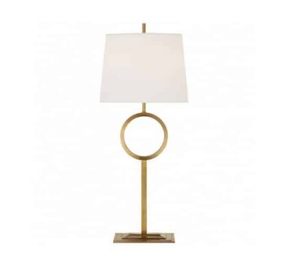 Simone bordslampa hög antik mässing