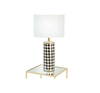 Becca bordslampa schackmönster