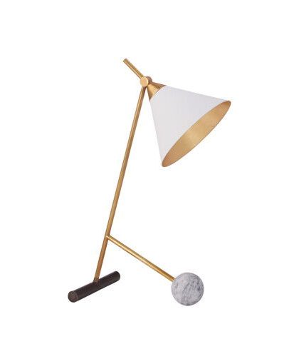 Cleo bordslampa brons/vit