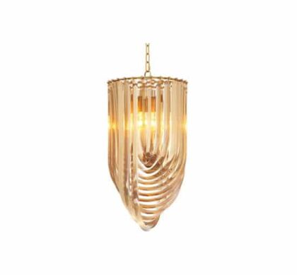 Murano takkrona champagne