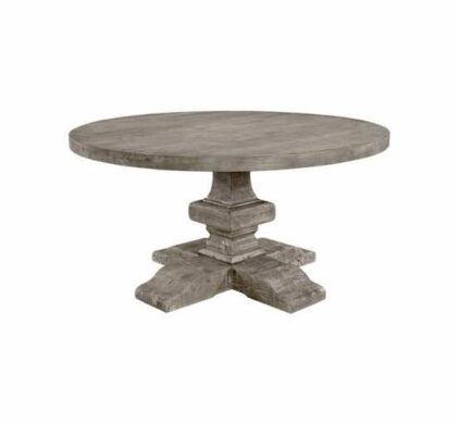 Paris matbord rund pebbles grey