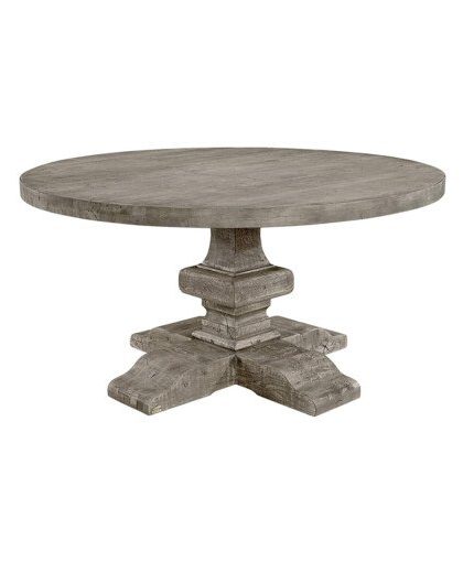 Paris matbord rund pebbles grey