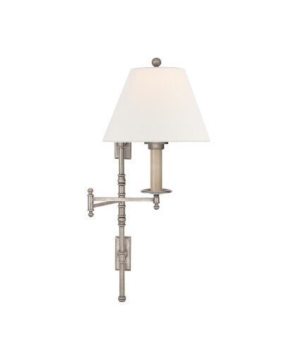Dorchester vägglampa antik nickel/linne