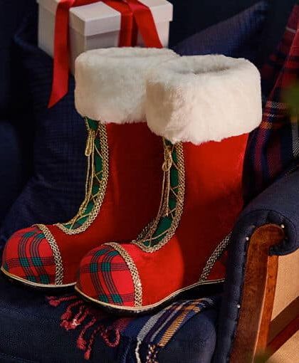 Ness skor juldekoration röd