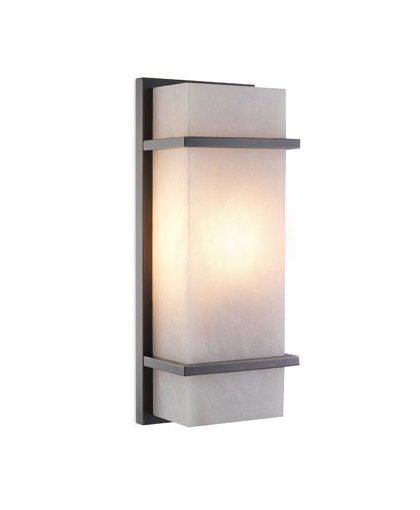 Spike vägglampa brons S
