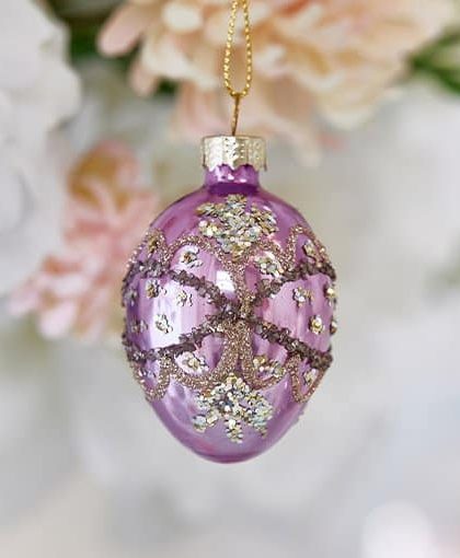 Estrid glasägg rosa