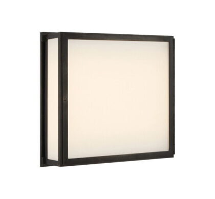 Mercer vägglampa kvadrat brons