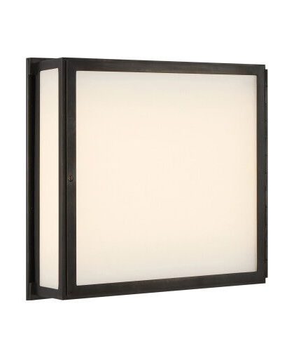 Mercer vägglampa kvadrat brons