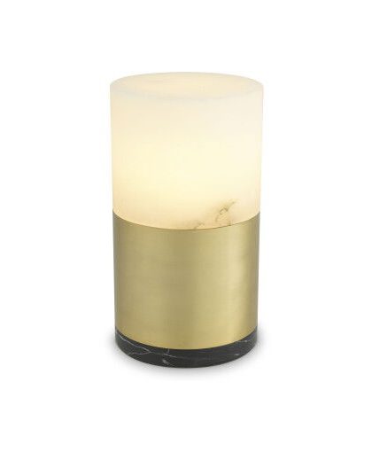 McLean bordslampa antik mässing/alabaster