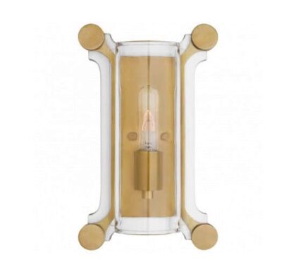 Chirac vägglampa mässing