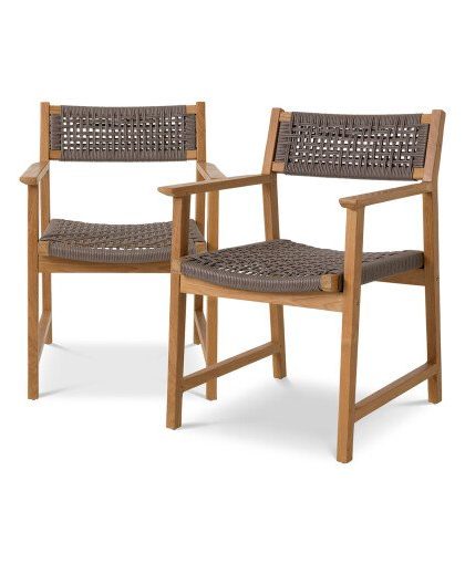 Cancun matstol natural teak 2-set